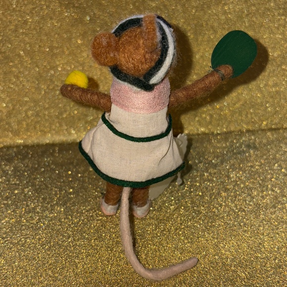 Anthropologie Pickleball Hobbies Felt Ornament-Tennis Player - Picture 3 of 3